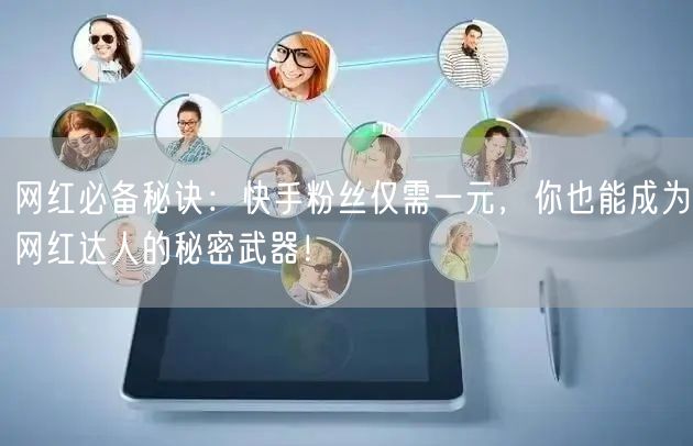 网红必备秘诀：快手粉丝仅需一元，你也能成