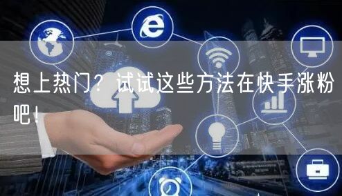 想上热门？试试这些方法在快手涨粉吧！