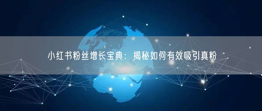 小红书粉丝增长宝典：揭秘如何有效吸引真粉
