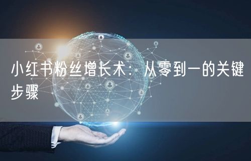 小红书粉丝增长术：从零到一的关键步骤