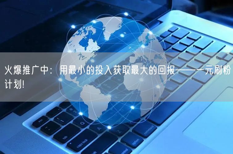 火爆推广中：用最小的投入获取最大的回报——一元刷粉计划!