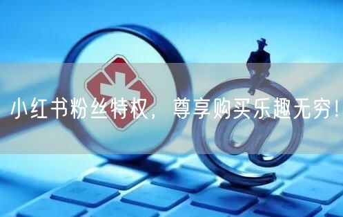 小红书粉丝特权，尊享购买乐趣无穷！