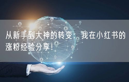 从新手到大神的转变：我在小红书的涨粉经验分享！