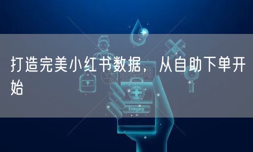 打造完美小红书数据，从自助下单开始
