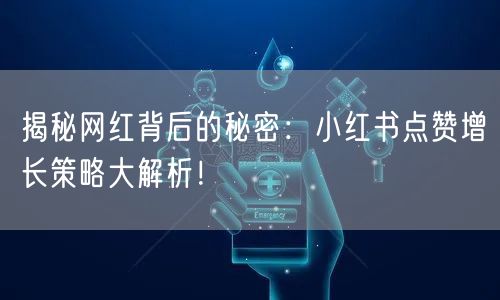 揭秘网红背后的秘密：小红书点赞增长策略大解析！