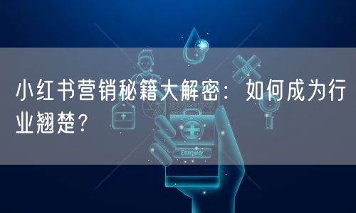 小红书营销秘籍大解密：如何成为行业翘楚？