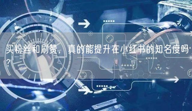 买粉丝和刷赞，真的能提升在小红书的知名度吗？
