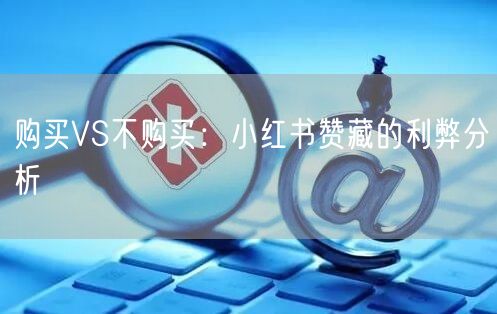 购买VS不购买：小红书赞藏的利弊分析