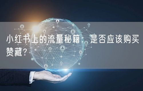 小红书上的流量秘籍：是否应该购买赞藏？