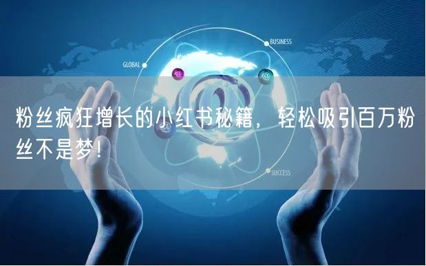 粉丝疯狂增长的小红书秘籍，轻松吸引百万粉丝不是梦！