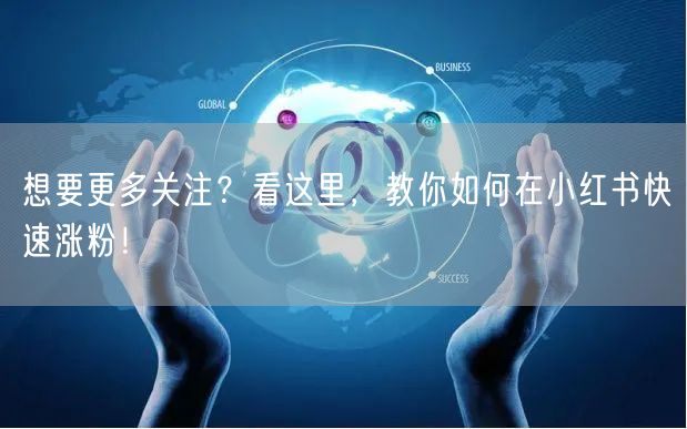 想要更多关注？看这里，教你如何在小红书快速涨粉！