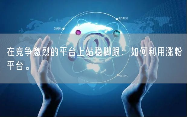在竞争激烈的平台上站稳脚跟：如何利用涨粉平台。